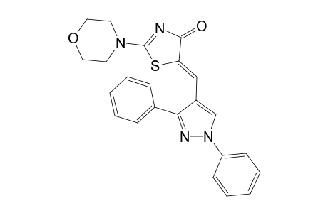 (Z)-5-[(1,3-DIPHENYL-1H-PYRAZOL-4-YL)-METHYLIDENE]-2-MORPHOLINOTHIAZOL-4(5H)-ONE