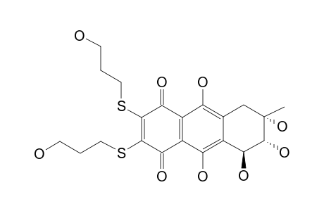 6,7-BIS-(3'-HYDROXY-N-PROPYLTHIO)-6-DEMETOXY-BOSTRYCIN