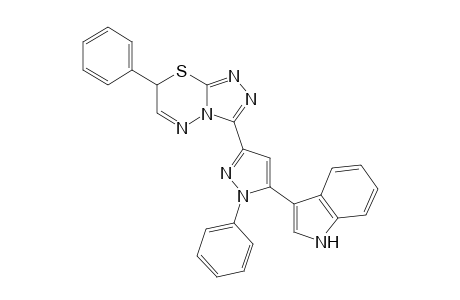 3-[5-(1H-Indol-3-yl)-1-phenyl-1H-pyrazol-3-yl]-7-phenyl-7H-1,2,4-triazolo[3,4-b]-1,3,4-thiadiazine