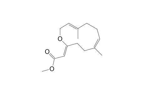 Acetic acid, 2-(5,9-dimethyl-1-oxacycloundeca-5,9-dien-2-ylidene)-