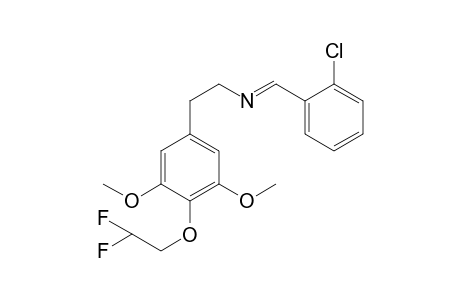 1-(2-Chlorophenyl)-N-(2-[4-(2,2-difluoroethoxy)-3,5-dimethoxyphenyl]ethyl)methanimine