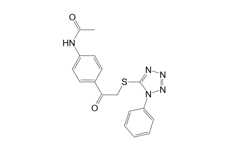 Acetamide, N-[4-[2-[(1-phenyl-1H-1,2,3,4-tetrazol-5-yl)thio]acetyl]phenyl]-