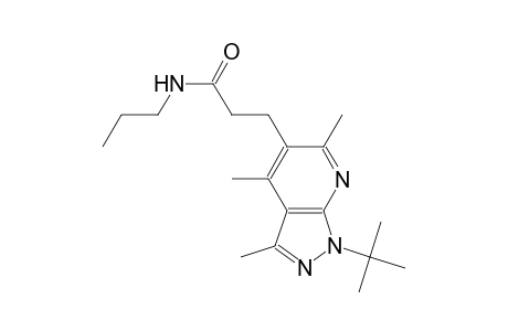 1H-pyrazolo[3,4-b]pyridine-5-propanamide, 1-(1,1-dimethylethyl)-3,4,6-trimethyl-N-propyl-