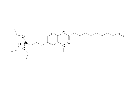 2-methoxy-4-(3-(triethoxysilyl)propyl)phenyl undec-10-enoate