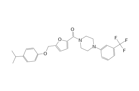 1-{5-[(4-isopropylphenoxy)methyl]-2-furoyl}-4-[3-(trifluoromethyl)phenyl]piperazine