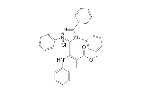 5-[2'-(Methoxycarbonyl)-1'-(phenylamino)-1'-propenyl]-1,3,4-triphenyl-1,2,4-triazolium-Chloride