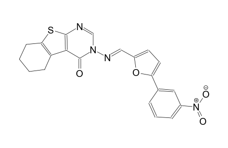 3-({(E)-[5-(3-nitrophenyl)-2-furyl]methylidene}amino)-5,6,7,8-tetrahydro[1]benzothieno[2,3-d]pyrimidin-4(3H)-one