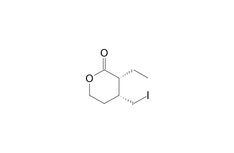 cis-3-Ethyl-4-iodomethyltetrahydro-2H-pyran-2-one