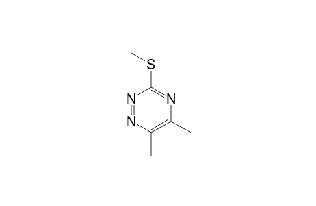 1,2,4-Triazine, 5,6-dimethyl-3-(methylthio)-