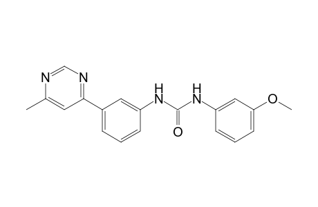 Urea, N-(3-methoxyphenyl)-N'-[3-(6-methyl-4-pyrimidinyl)phenyl]-
