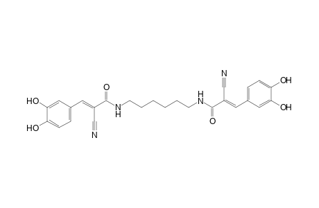 (E)-2-cyano-N-[6-[[(E)-2-cyano-3-(3,4-dihydroxyphenyl)-1-oxoprop-2-enyl]amino]hexyl]-3-(3,4-dihydroxyphenyl)-2-propenamide