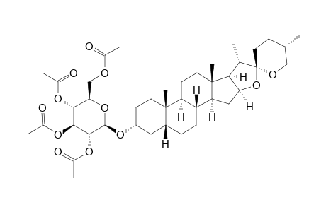 SMILAGENIN-3-O-ALPHA-D-GLUCOPYRANOSID-TETRAACETAT