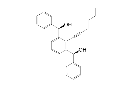 meso-(2-(hex-1-yn-1-yl)-1,3-phenylene)bis(phenylmethanol)