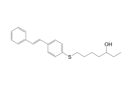 7-[4-[(E)-styryl]phenyl]sulfanylheptan-3-ol
