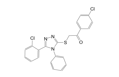 1-(4-chlorophenyl)-2-{[5-(2-chlorophenyl)-4-phenyl-4H-1,2,4-triazol-3-yl]sulfanyl}ethanone