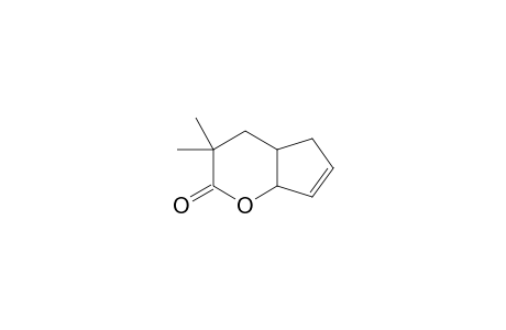 2-Oxabicyclo[4.3.0]non-8-en-3-one, 4,4-dimethyl-, cis-