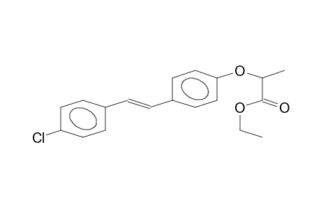 E-4-Chloro-4'-(1-ethoxycarbonyl-ethoxy)-stilbene