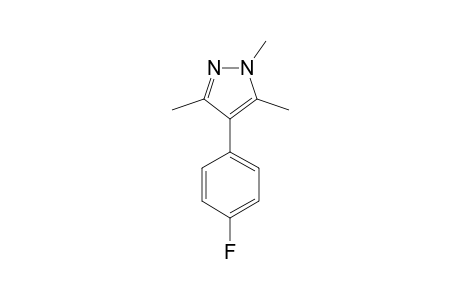 4-(4-FLUOROPHENYL)-1,3,5-TRIMETHYLPYRAZOLE
