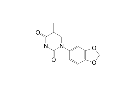 1-(1,3-benzodioxol-5-yl)-5-methyl-5,6-dihydrouracil