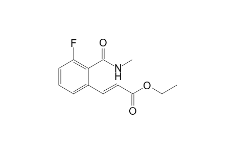 (E)-Ethyl 3-{3-fluoro-2-(methylcarbamoyl)phenyl})acrylate