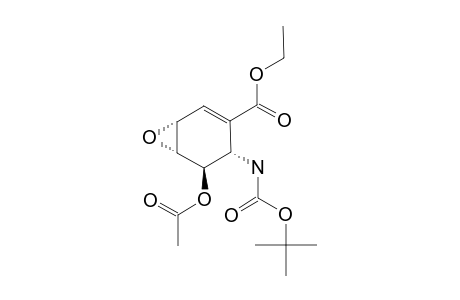 ETHYL-(ANTI)-(ANTI)-5-ACETOXY-6-TERT.-BUTOXYCARBONYLAMINO-3,4-EPOXY-5-ACETOXYCYCLOHEX-1-ENE-1-CARBOXYLATE