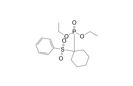 (1-Diethoxyphosphorylcyclohexyl)sulfonylbenzene