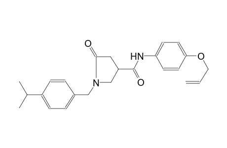 5-Oxopyrrolidine-3-carboxamide, 1-(4-isopropylbenzyl)-N-(4-allyloxyphenyl)-