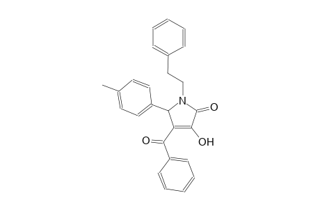 2H-pyrrol-2-one, 4-benzoyl-1,5-dihydro-3-hydroxy-5-(4-methylphenyl)-1-(2-phenylethyl)-