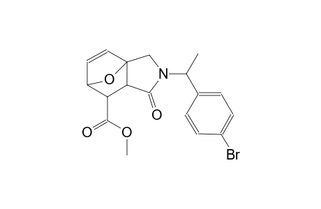 methyl 3-[1-(4-bromophenyl)ethyl]-4-oxo-10-oxa-3-azatricyclo[5.2.1.0~1,5~]dec-8-ene-6-carboxylate
