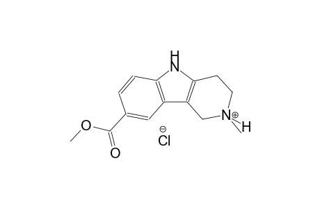 1H-pyrido[4,3-b]indolium, 2,3,4,5-tetrahydro-8-(methoxycarbonyl)-2-methyl-, chloride