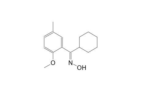 (E)-cyclohexyl(2-methoxy-5-methylphenyl)methanone oxime
