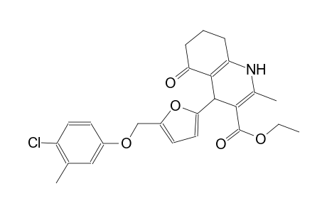 ethyl 4-{5-[(4-chloro-3-methylphenoxy)methyl]-2-furyl}-2-methyl-5-oxo-1,4,5,6,7,8-hexahydro-3-quinolinecarboxylate