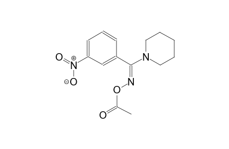 1-[(E)-[(acetyloxy)imino](3-nitrophenyl)methyl]piperidine