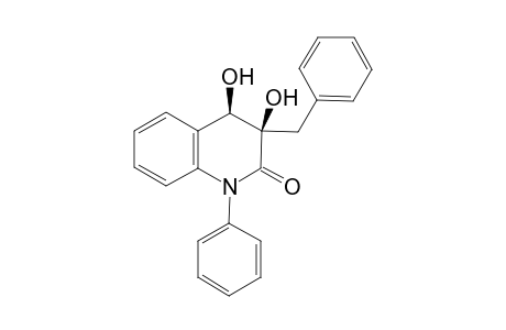 cis-3-Benzyl-3,4-dihydro-3,4-dihydroxy-1-phenylquinolin-2(1H)-one