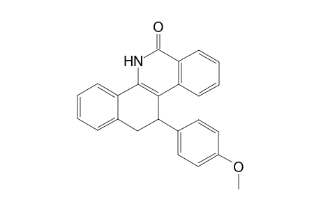 5,6,11,12-Tetrahydro-11-(4-methoxyphenyl)benzo[c]phenanthridin-6-one