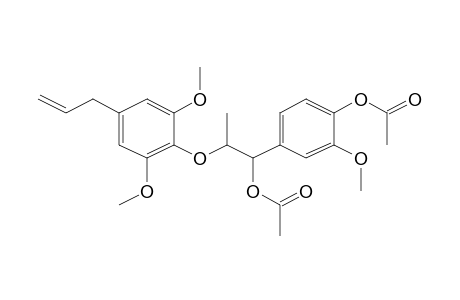 4-[2-(2,6-Dimethoxy-4-prop-2-enylphenoxy)-1-hydroxypropyl]-2-methoxyphenol, 2ac derivative