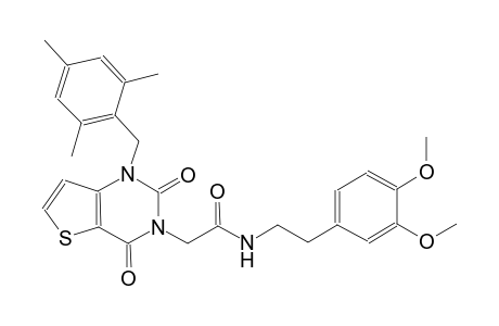 N-[2-(3,4-dimethoxyphenyl)ethyl]-2-(1-(mesitylmethyl)-2,4-dioxo-1,4-dihydrothieno[3,2-d]pyrimidin-3(2H)-yl)acetamide