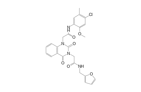 1-[3-(4-chloro-2-methoxy-5-methylphenyl)-2-oxopropyl]-3-[4-(furan-2-yl)-2-oxobutyl]-1,2,3,4-tetrahydroquinazoline-2,4-dione