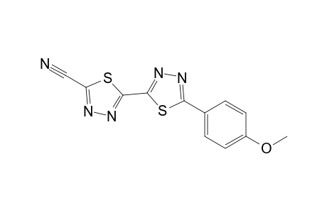 5-[5-(4-methoxyphenyl)-1,3,4-thiadiazol-2-yl]-1,3,4-thiadiazole-2-carbonitrile