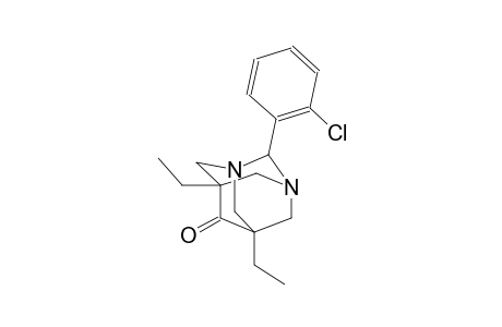 2-(2-chlorophenyl)-5,7-diethyl-1,3-diazatricyclo[3.3.1.1~3,7~]decan-6-one