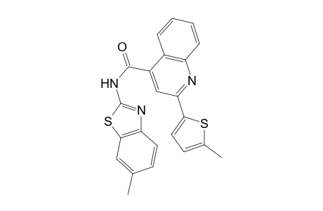N-(6-methyl-1,3-benzothiazol-2-yl)-2-(5-methyl-2-thienyl)-4-quinolinecarboxamide