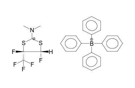 2-DIMETHYLAMINO-4-TRIFLUOROMETHYL-4,5-DIFLUORO-1,3-DITHIOLAN-2-YLIUMPHENYLBORATE