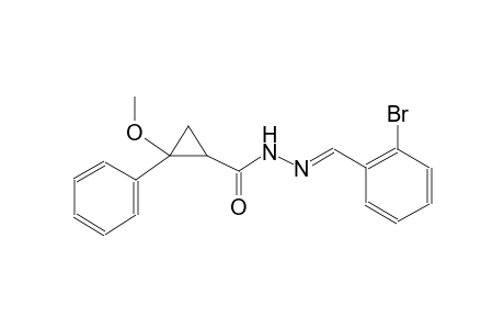 cyclopropanecarboxylic acid, 2-methoxy-2-phenyl-, 2-[(E)-(2-bromophenyl)methylidene]hydrazide