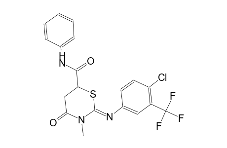 2H-1,3-thiazine-6-carboxamide, 2-[[4-chloro-3-(trifluoromethyl)phenyl]imino]tetrahydro-3-methyl-4-oxo-N-phenyl-, (2Z)-