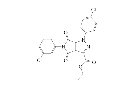pyrrolo[3,4-c]pyrazole-3-carboxylic acid, 5-(3-chlorophenyl)-1-(4-chlorophenyl)-1,3a,4,5,6,6a-hexahydro-4,6-dioxo-, ethyl ester