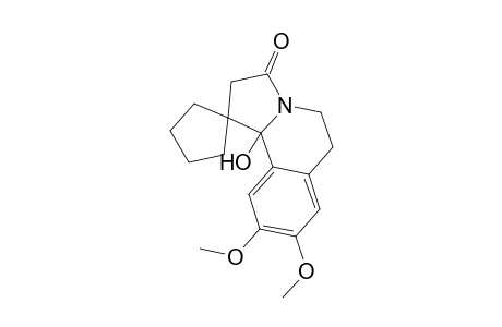 10b-hydroxy-8,9-dimethoxy-spiro[5,6-dihydro-2H-pyrrolo[2,1-a]isoquinoline-1,1'-cyclopentane]-3-one