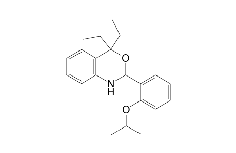 2H-3,1-Benzoxazine, 4,4-diethyl-1,4-dihydro-2-[2-(1-methylethoxy)phenyl]-