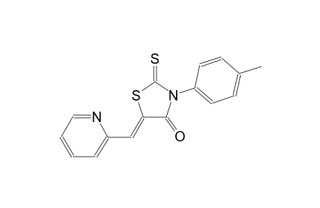 (5Z)-3-(4-methylphenyl)-5-(2-pyridinylmethylene)-2-thioxo-1,3-thiazolidin-4-one