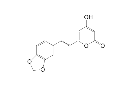 6-[2-(1,3-benzodioxol-5-yl)vinyl]-4-hydroxy-pyran-2-one