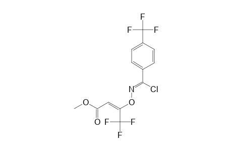METHYL-3-(((4-(TRIFLUOROMETHYL)-PHENYL)-CHLOROMETHYLENE)-AMINO)-OXY-(4,4,4-TRIFLUORO)-BUTENOATE